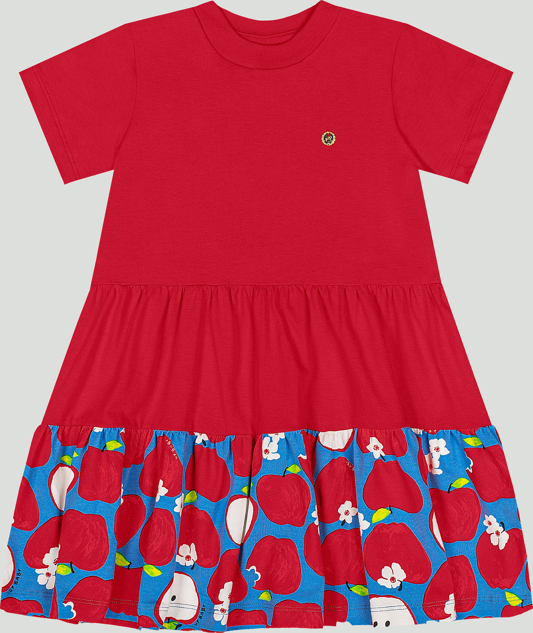 Red Cotton Dress with Matching Bag