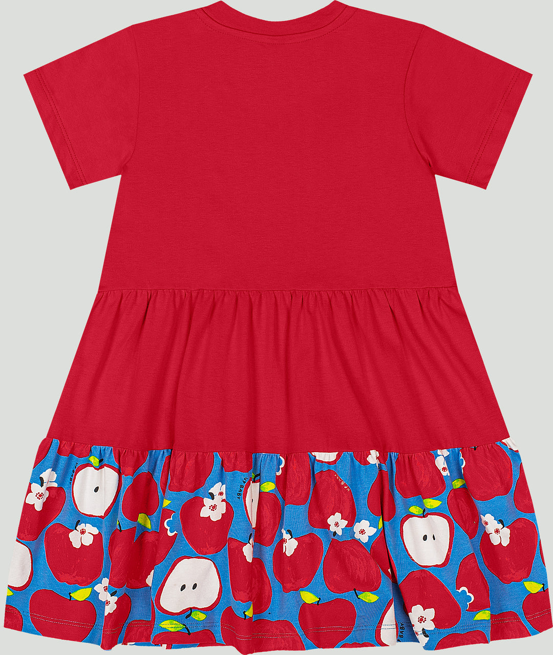 Red Cotton Dress with Matching Bag