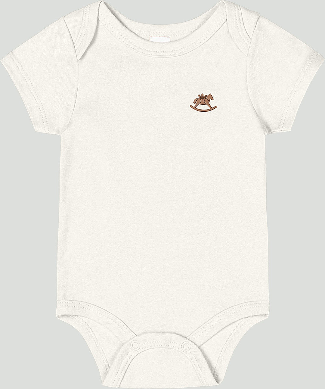 Baby 100% Cotton Romper - short sleeves - Caramelo Baby &amp; Kids