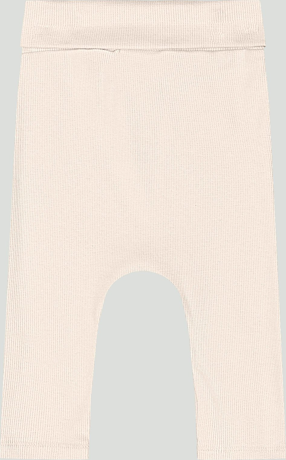 Ribbed cotton set: romper &amp; pants - beige - Caramelo Baby &amp; Kids