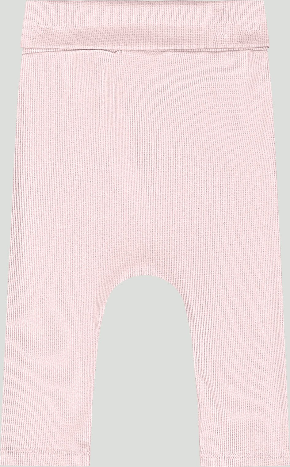 Ribbed cotton set: romper &amp; pants - light pink - Caramelo Baby &amp; Kids